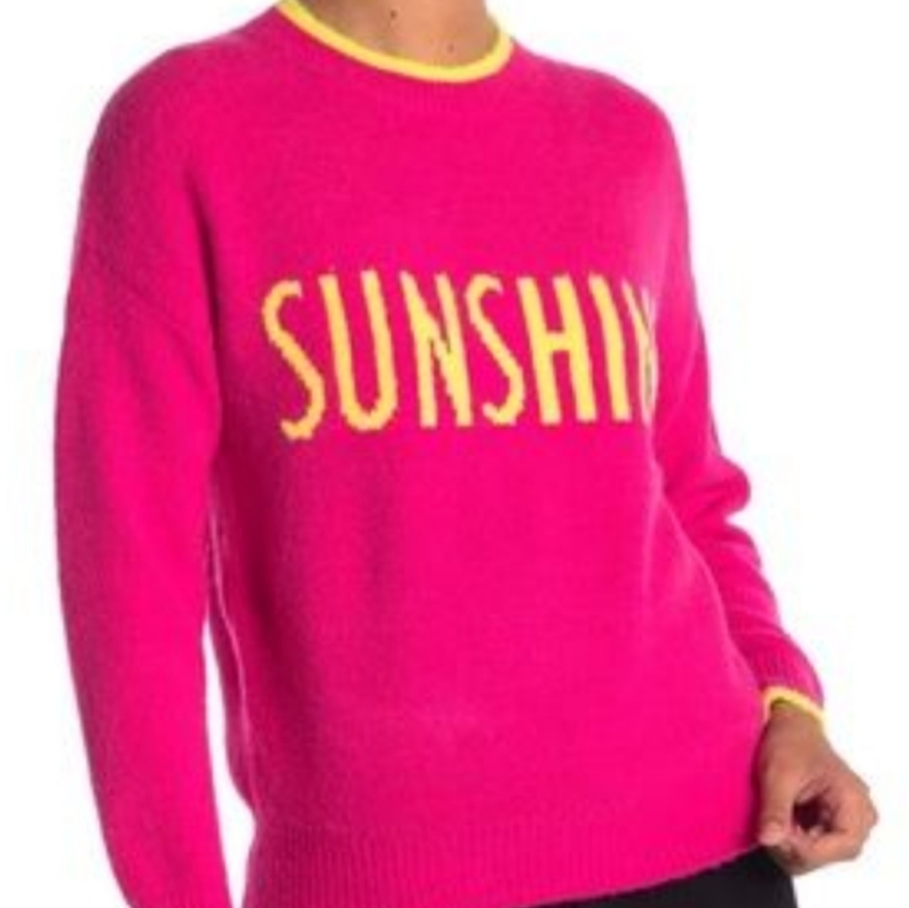 Code Mode Sunshine Crew Neck Graphic Sweater